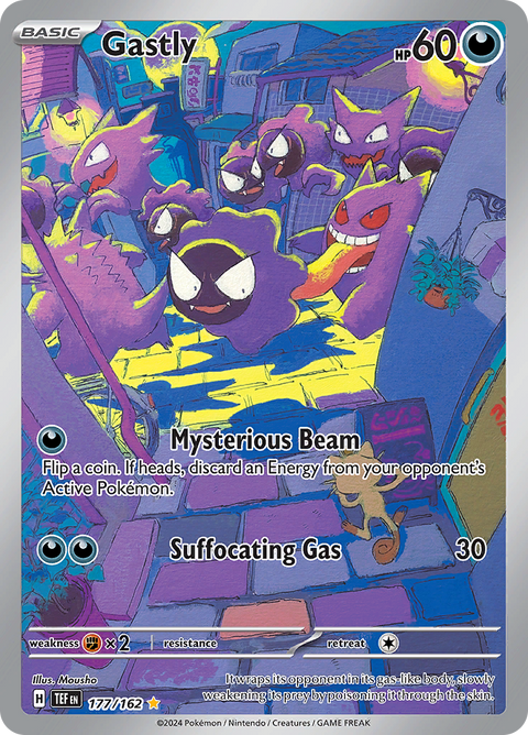 Gastly 177/162 from Temporal Forces (TEF) - Illustration Rare English Pokémon TCG single card