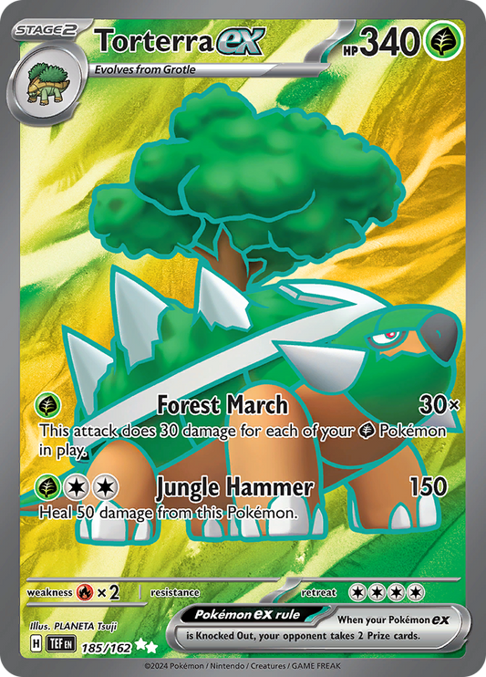 Torterra ex 185/162 from Temporal Forces (TEF) - Ultra Rare English Pokémon TCG single card