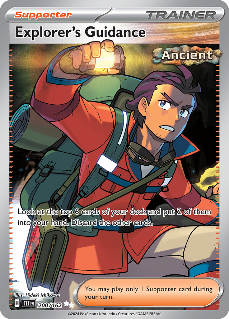 Explorer's Guidance 200/162 from Temporal Forces (TEF) - Ultra Rare English Pokémon TCG single card