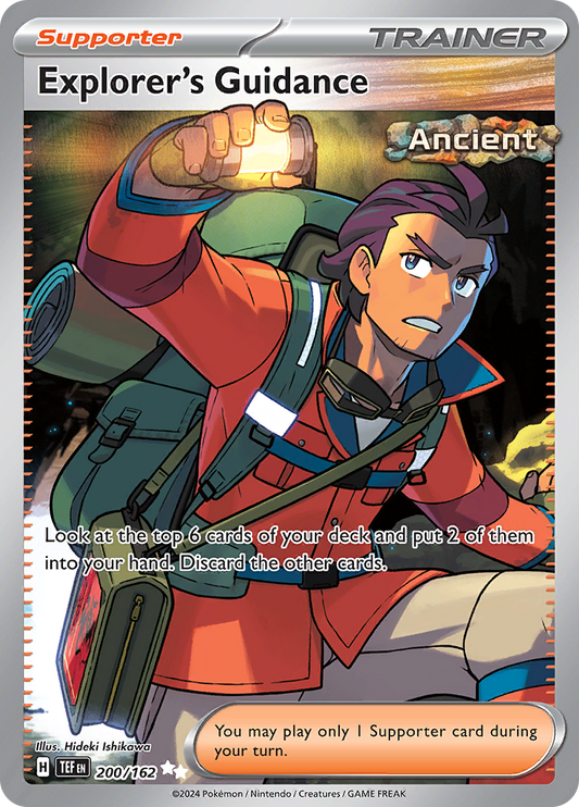 Explorer's Guidance 200/162 from Temporal Forces (TEF) - Ultra Rare English Pokémon TCG single card
