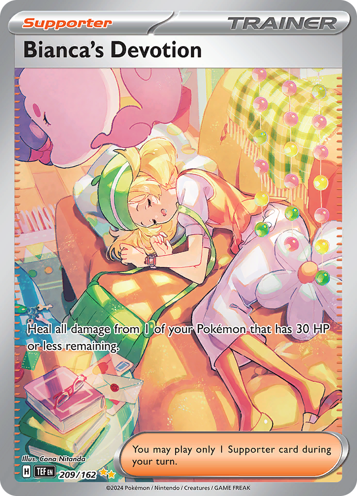 Bianca's Devotion 209/162 from Temporal Forces (TEF) - Special Illustration Rare English Pokémon TCG single card