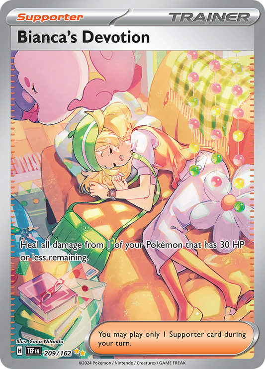 Bianca's Devotion 209/162 from Temporal Forces (TEF) - Special Illustration Rare English Pokémon TCG single card