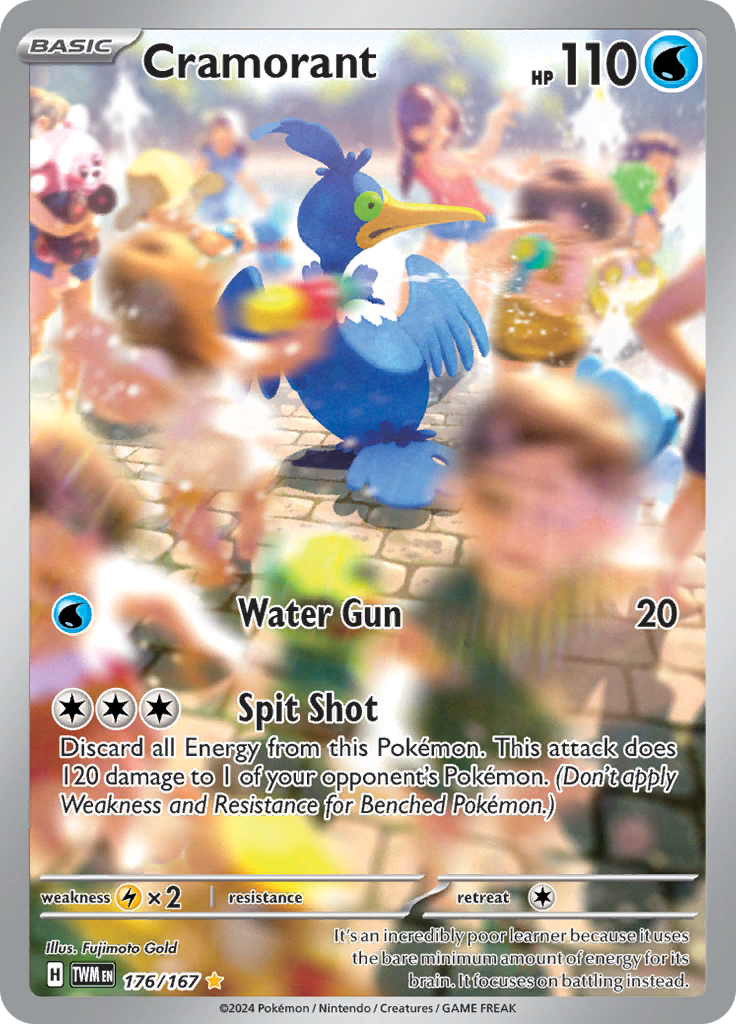 Cramorant 176/167 from Twilight Masquerade (TWM) - Illustration Rare English Pokémon TCG single card