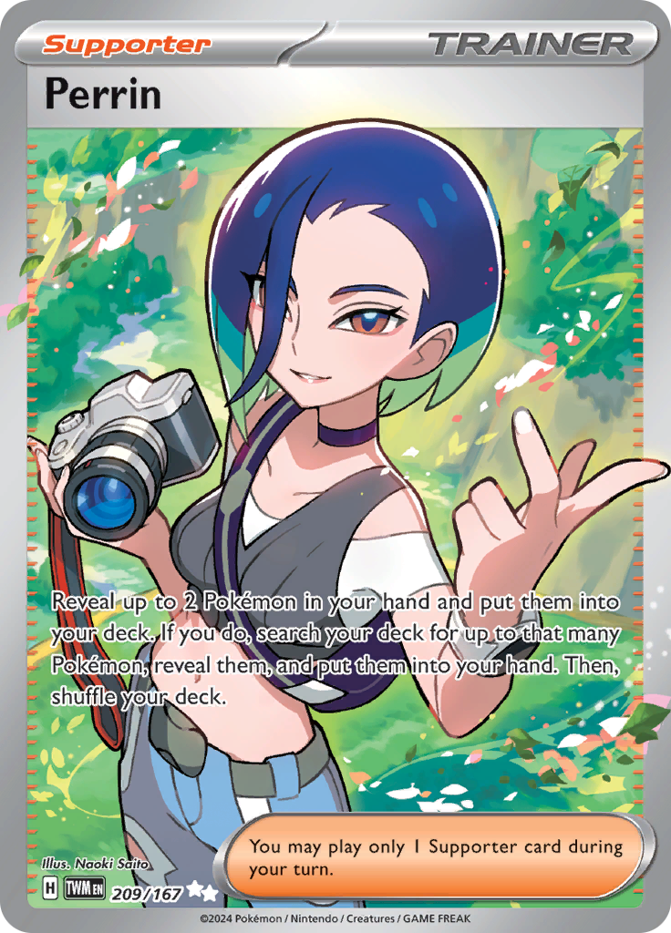 Perrin 209/167 from Twilight Masquerade (TWM) - Ultra Rare English Pokémon TCG single card