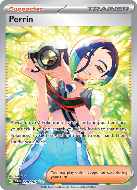 Perrin 220/167 from Twilight Masquerade (TWM) - Special Illustration Rare English Pokémon TCG single card