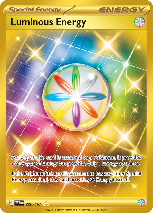 Luminous Energy 226/167 from Twilight Masquerade (TWM) - Hyper Rare English Pokémon TCG single card