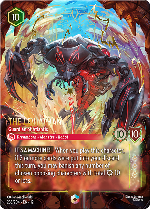 The Leviathan - Guardian of Atlantis (012-233) - Set 12: Wilds Unknown - Disney Lorcana Enchanted