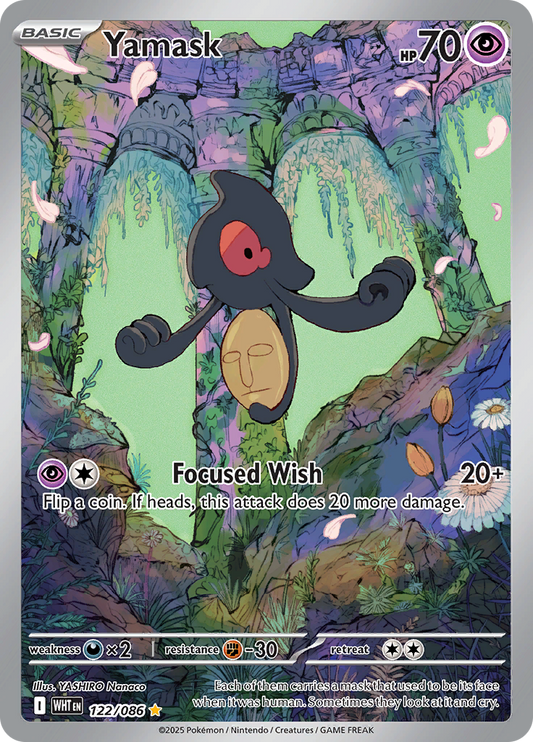 Yamask 122/086 from White Flare (WHT) - Illustration Rare English Pokémon TCG single card