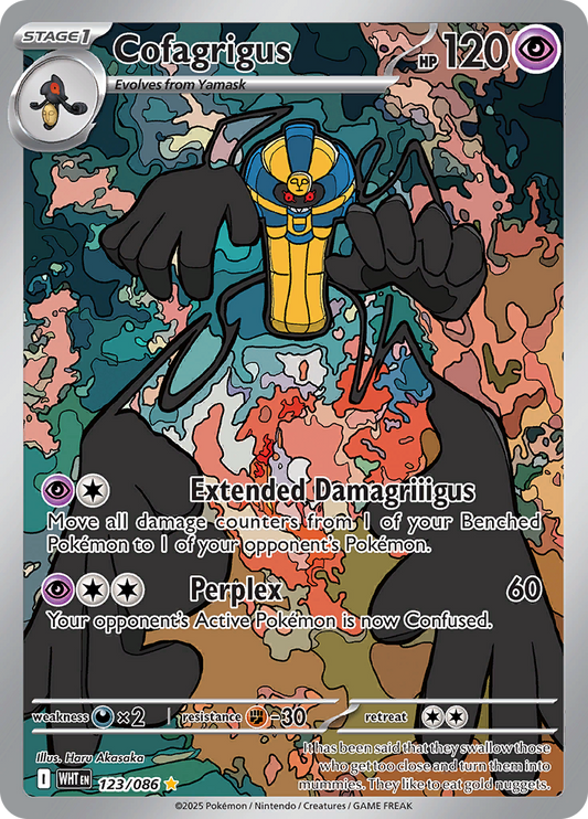 Cofagrigus 123/086 from White Flare (WHT) - Illustration Rare English Pokémon TCG single card