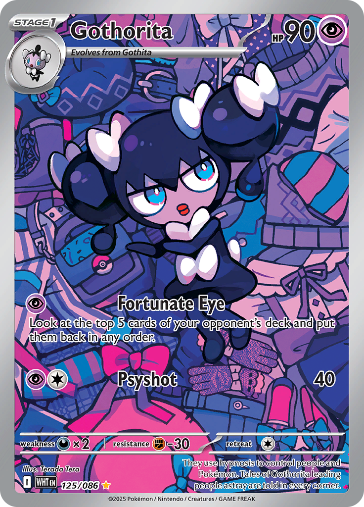 Gothorita 125/086 from White Flare (WHT) - Illustration Rare English Pokémon TCG single card