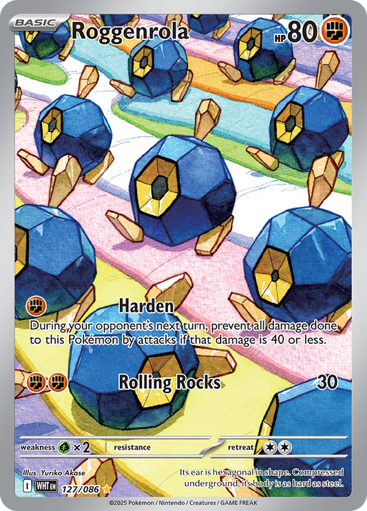 Roggenrola 127/086 from White Flare (WHT) - Illustration Rare English Pokémon TCG single card