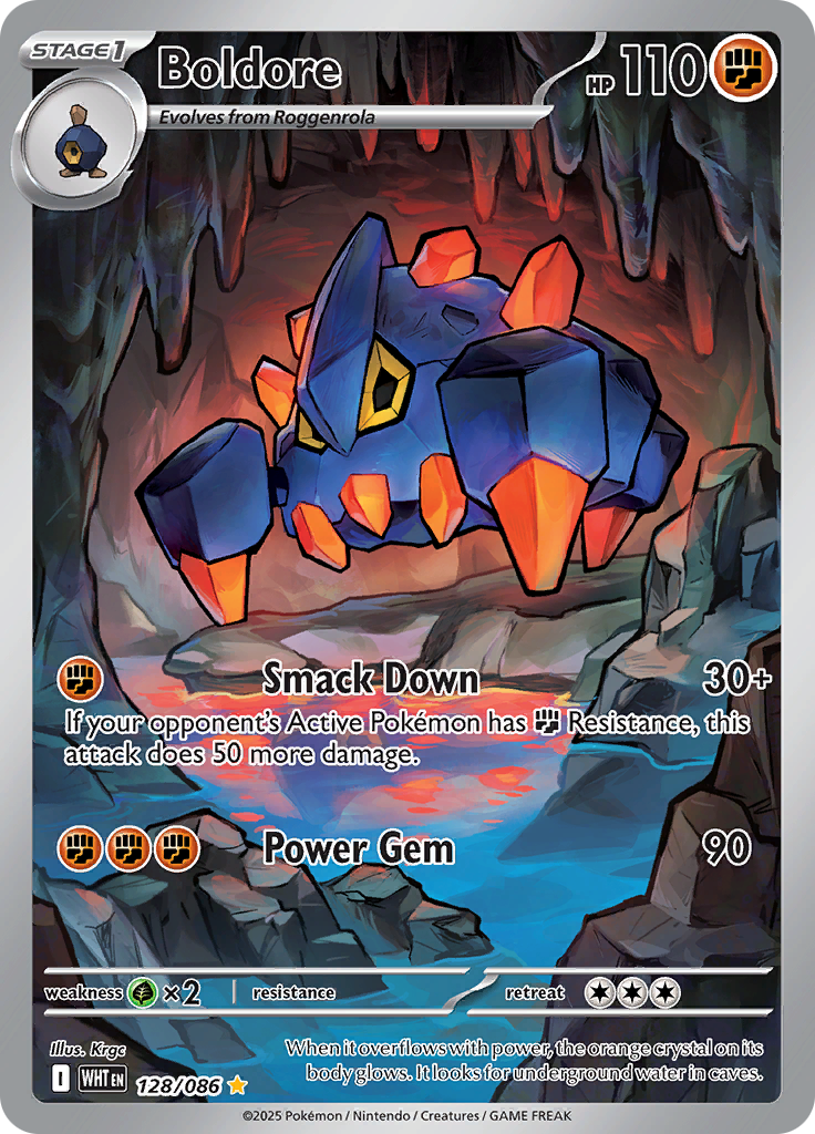 Boldore 128/086 from White Flare (WHT) - Illustration Rare English Pokémon TCG single card
