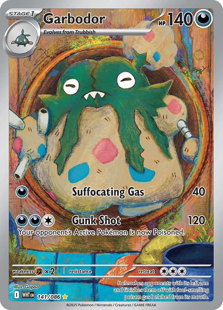 Garbodor 141/086 from White Flare (WHT) - Illustration Rare English Pokémon TCG single card