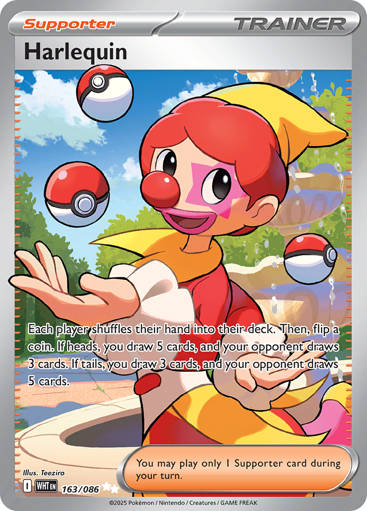 Harlequin 163/086 from White Flare (WHT) - Ultra Rare English Pokémon TCG single card