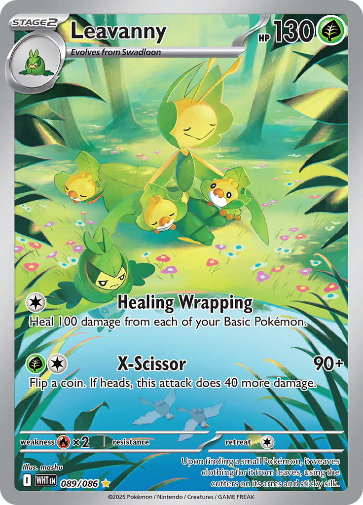 Leavanny 089/086 from White Flare (WHT) - Illustration Rare English Pokémon TCG single card
