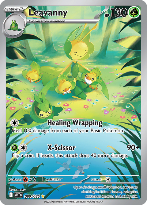 Leavanny 089/086 from White Flare (WHT) - Illustration Rare English Pokémon TCG single card