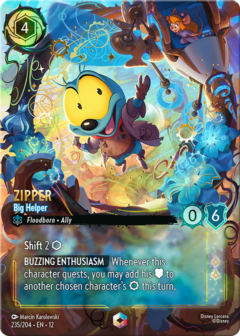 Zipper - Big Helper (012-235) - Set 12: Wilds Unknown - Disney Lorcana Enchanted