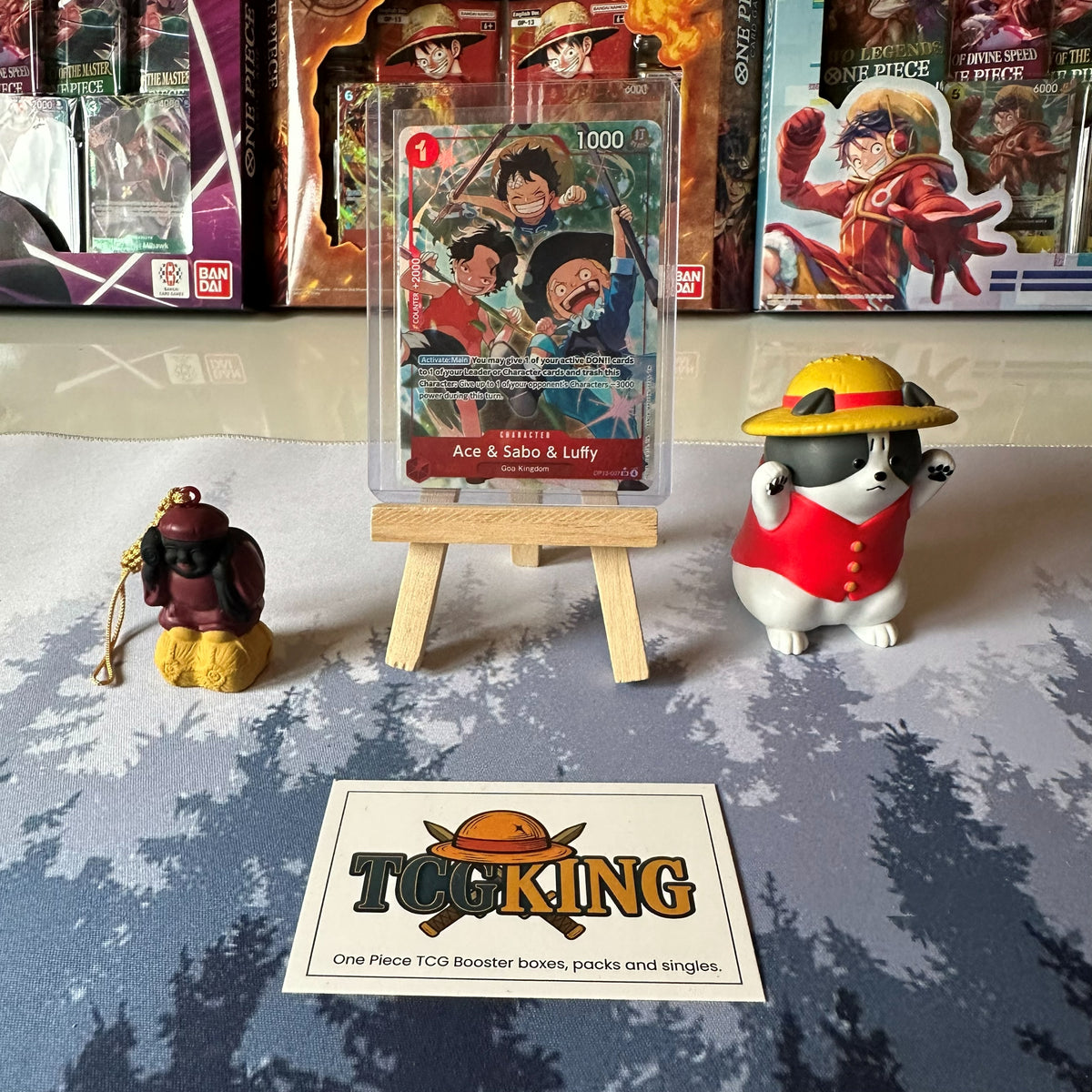 Ace Sabo and Luffy OP13-007 Alternate Art One Piece card product photo