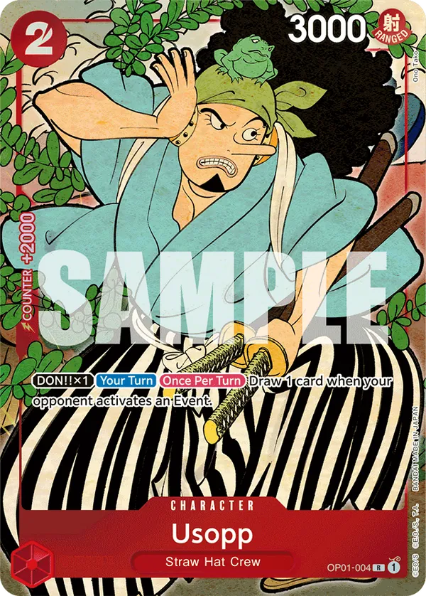 Usopp OP01-004 English 1st Anniversary Set One Piece card