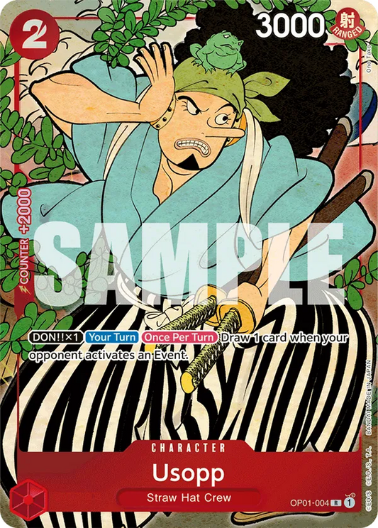 Usopp OP01-004 English 1st Anniversary Set One Piece card
