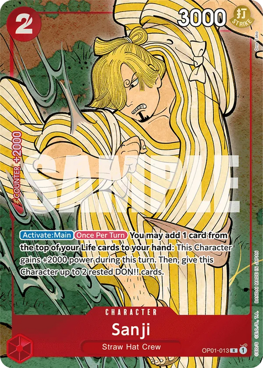 Sanji OP01-013 English 1st Anniversary Set One Piece card