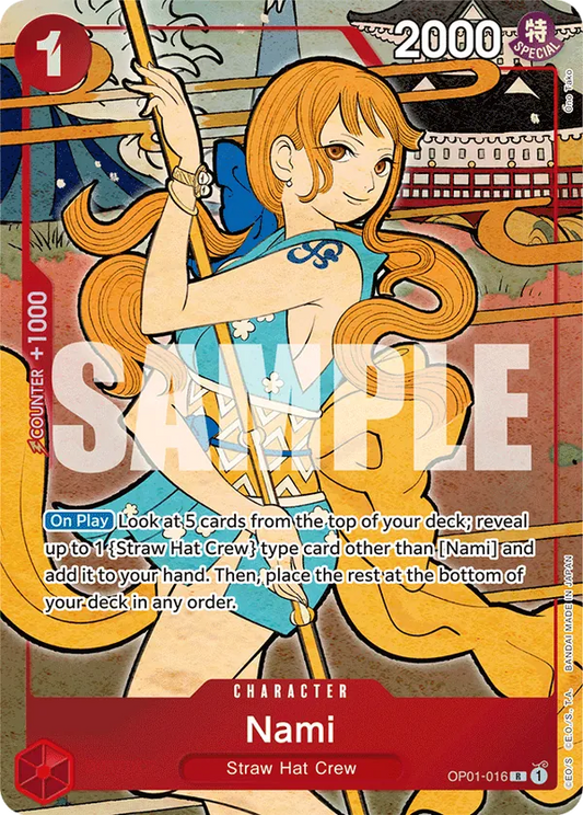 Nami OP01-016 English 1st Anniversary Set One Piece card