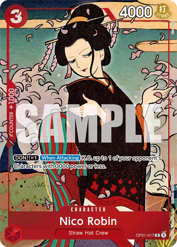 Nico Robin OP01-017 English 1st Anniversary Set One Piece card