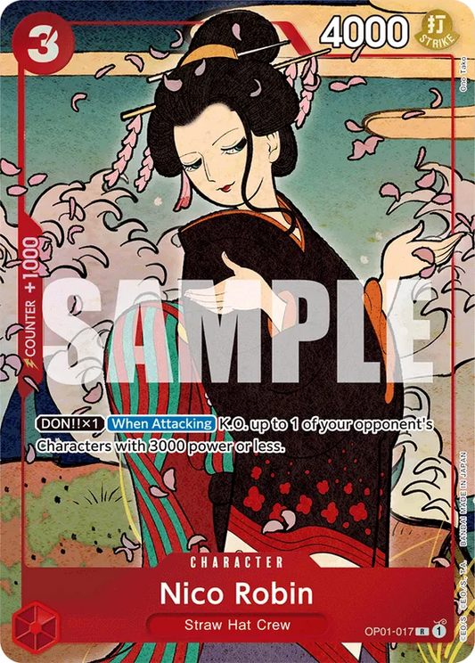 Nico Robin OP01-017 English 1st Anniversary Set One Piece card