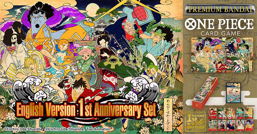 One Piece Card Game English Version 1st Anniversary Set [English], sealed packaging