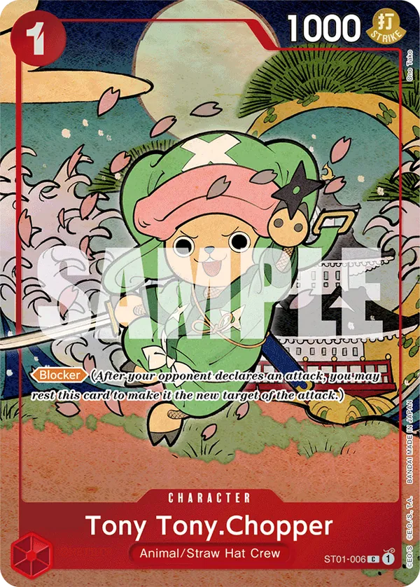 Tony Tony.Chopper ST01-006 English 1st Anniversary Set One Piece card