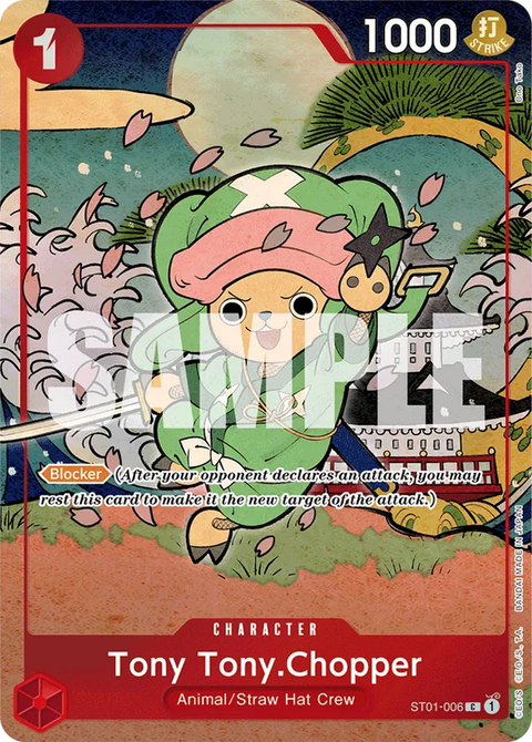 Tony Tony.Chopper ST01-006 English 1st Anniversary Set One Piece card