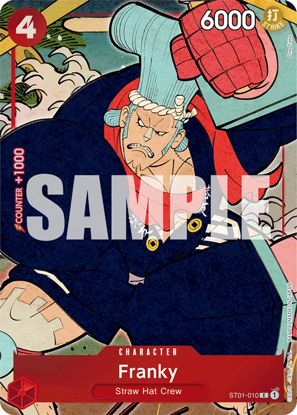 Franky ST01-010 English 1st Anniversary Set One Piece card