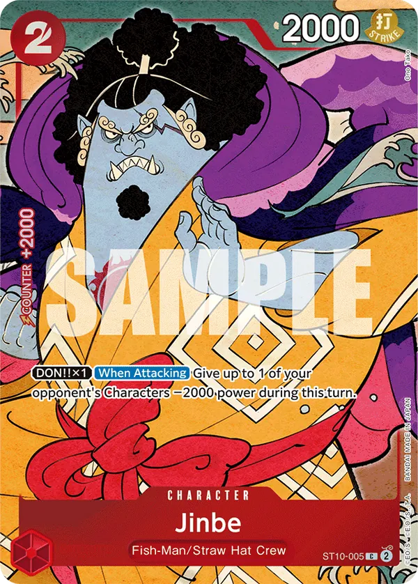 Jinbe ST10-005 English 1st Anniversary Set One Piece card