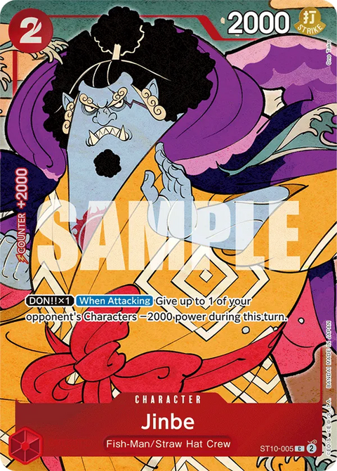 Jinbe ST10-005 English 1st Anniversary Set One Piece card