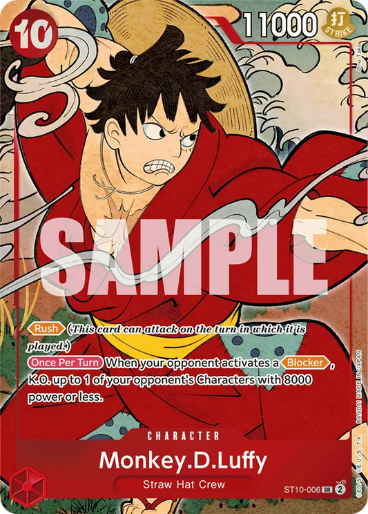 Monkey.D.Luffy ST10-006 English 1st Anniversary Set One Piece card
