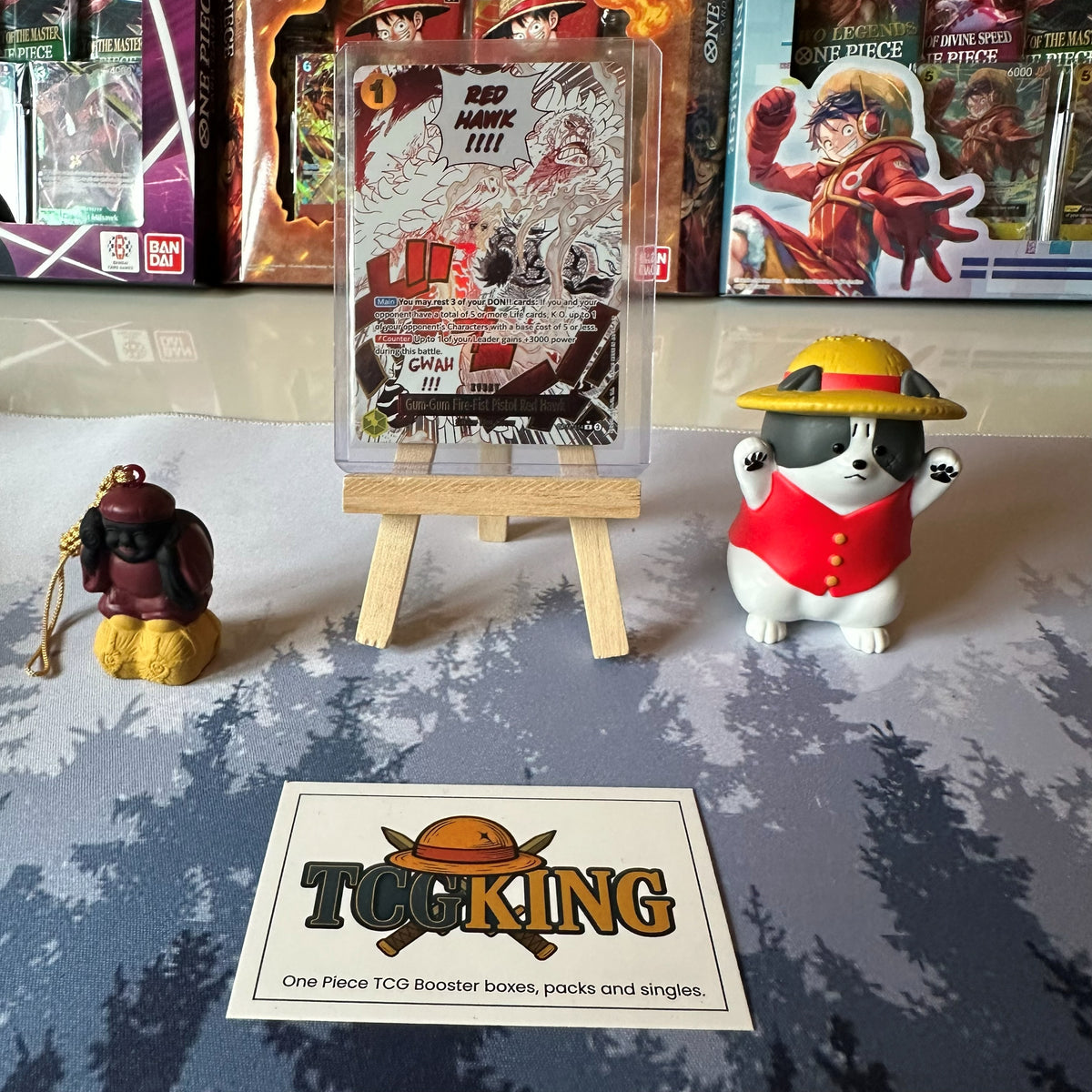 Gum-Gum Fire-Fist Pistol Red Hawk OP11-114 Event Manga Rare One Piece card product photo