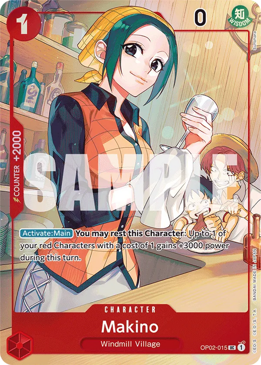 Makino OP02-015 Japanese 1st Anniversary Set One Piece card