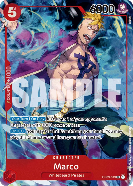 Marco OP03-013 Japanese 1st Anniversary Set One Piece card