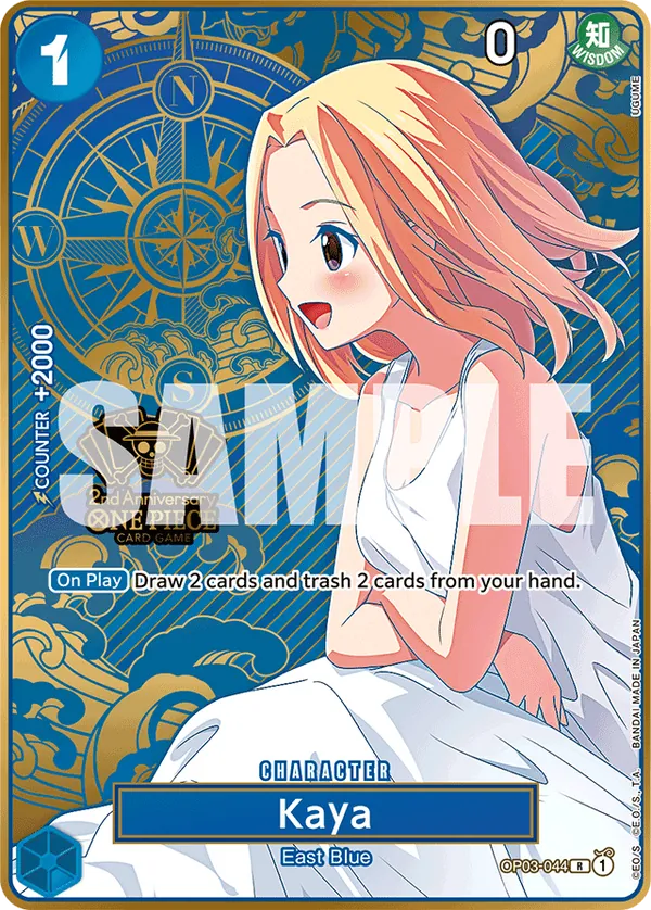Kaya OP03-044 Japanese 2nd Anniversary Set One Piece card
