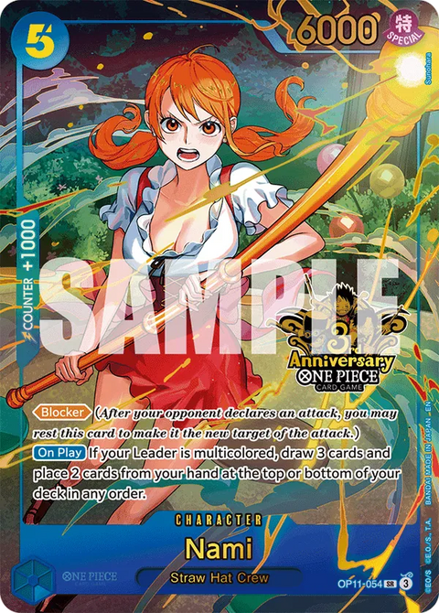 Nami OP11-054 Japanese 3rd Anniversary Set One Piece card