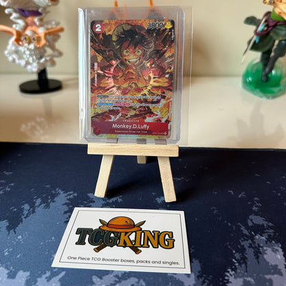 Monkey D. Luffy OP02-041 One Piece alternate art card, front view