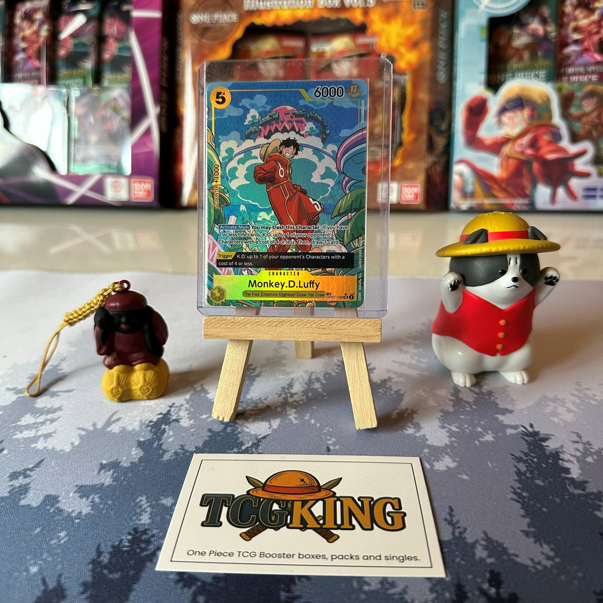Monkey D. Luffy OP07-109 OP08 Treasure Rare One Piece card product photo