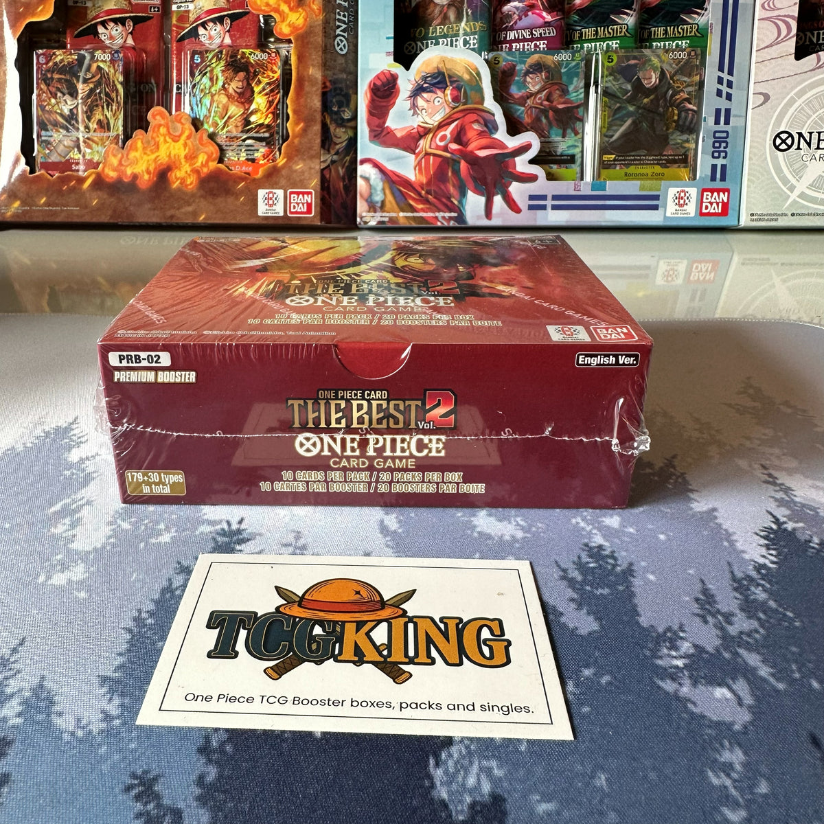One Piece PRB02 The Best Vol.2 Booster Box English angled product photo
