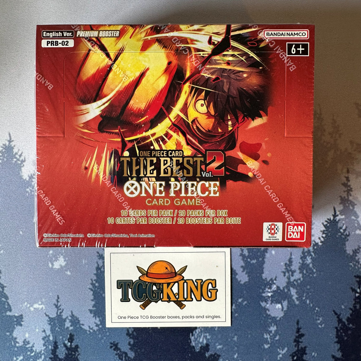 One Piece PRB02 The Best Vol.2 Booster Box English front product photo