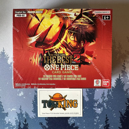 One Piece PRB02 The Best Vol.2 Booster Box English front product photo