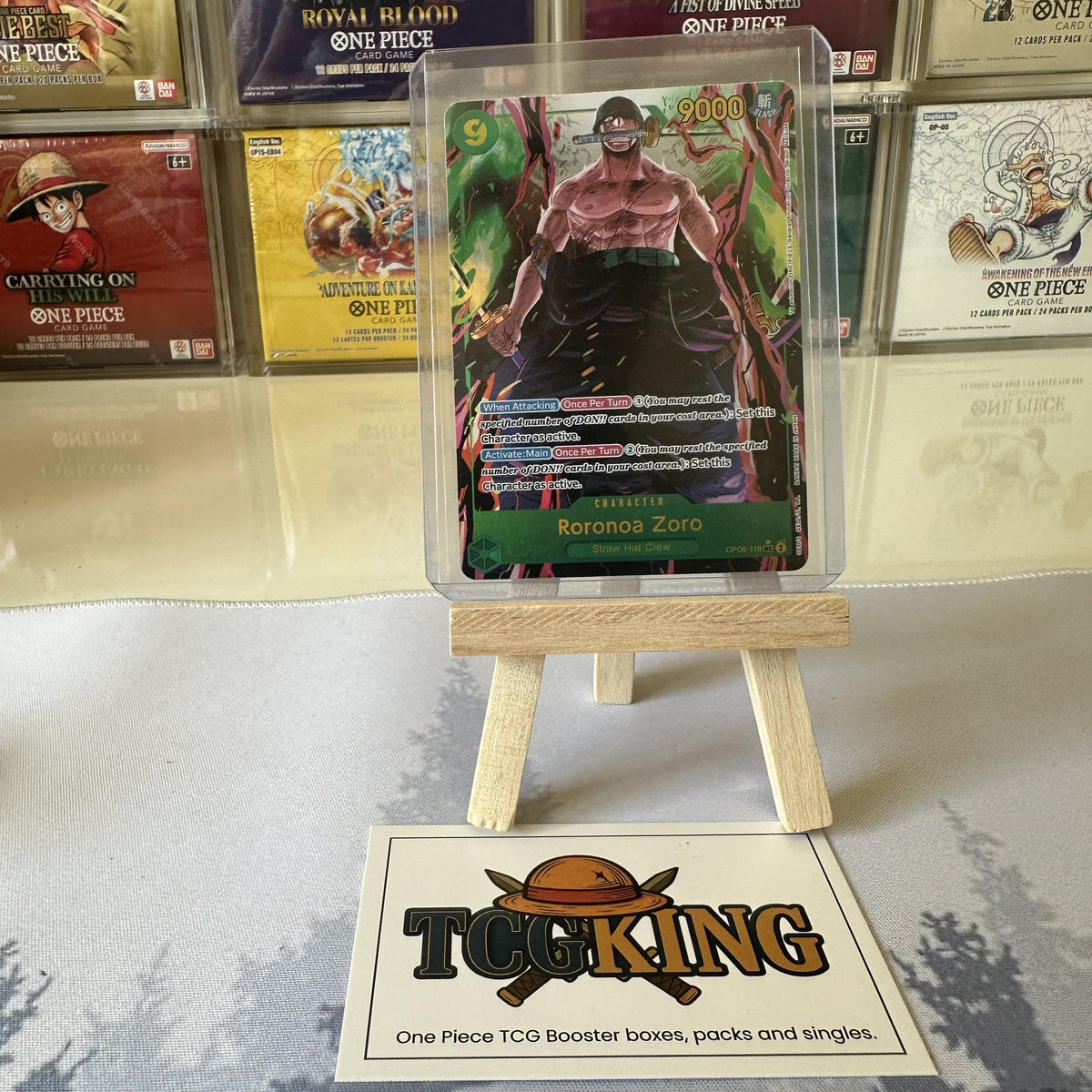 Roronoa Zoro OP06-118 OP06 secret rare alternate art One Piece card