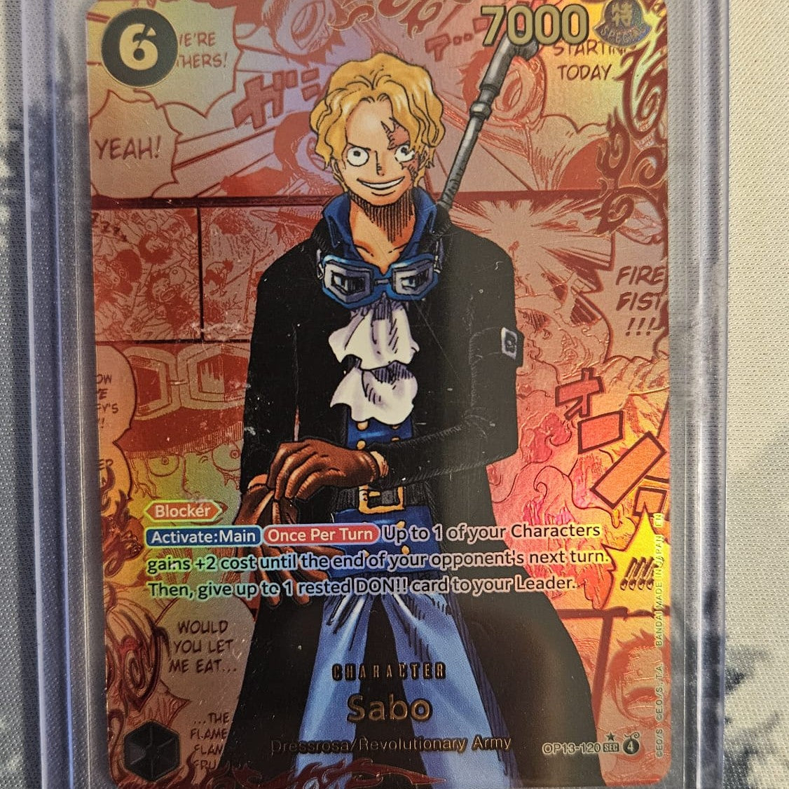 Sabo OP13-120 OP13 Red Manga Rare One Piece card